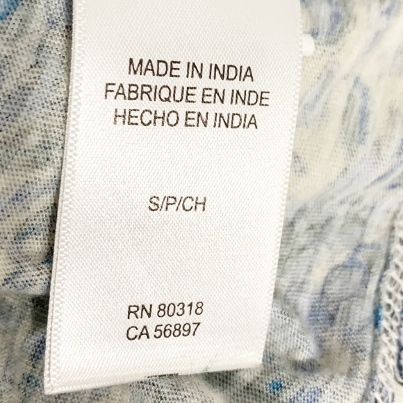 Lucky Brand Cap Sleeve Smocked at Top Split Neckline Partial Button Front Top - Picture 8 of 11